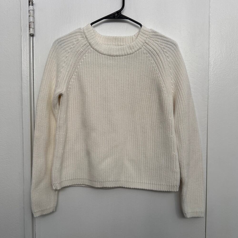 Quince Ivory Cotton Sweater - Picture 3 of 6